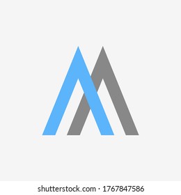 aa letter brand logo vector