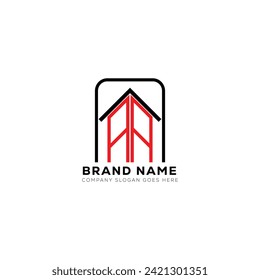 AA letter creative real estate vector logo design . AA creative initials letter logo concept.