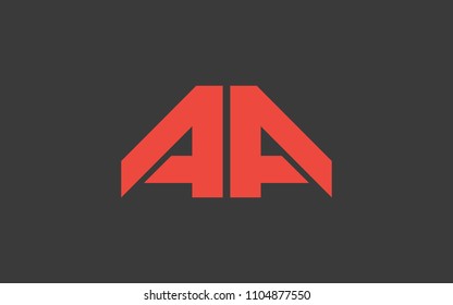 A AA Letter Initial Logo Design Template Vector Illustration
