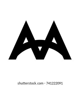 aa letter logo