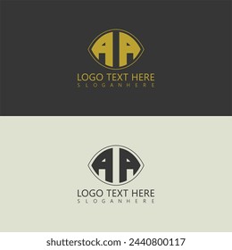 AA letter logo creative design.