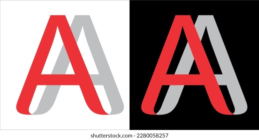 AA letter logo Design . AA creative initials letter logo concept. AA letter design with vector image.