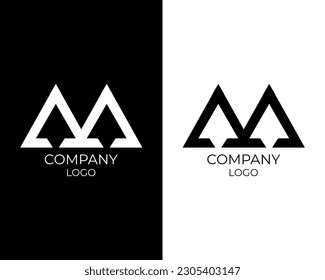 elemento de diseño de logotipo de letra AA