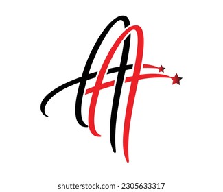 AA letter logo design element