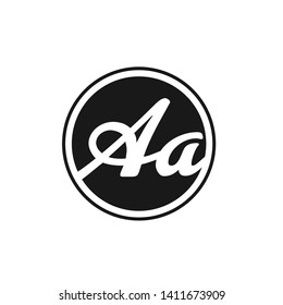 AA Letter Logo Design. A A letter logo icon design template elements Vector Illustration – Vector
