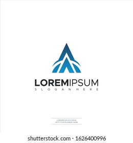 AA A Letter Logo Design polygon Monogram Icon Vector Template Design