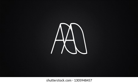 AA Letter Logo Design Template Vector
