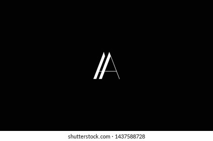 AA Letter Logo Design Template Vector
