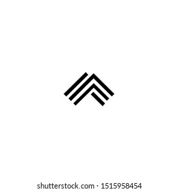 AA Letter Logo Design Template Vector
