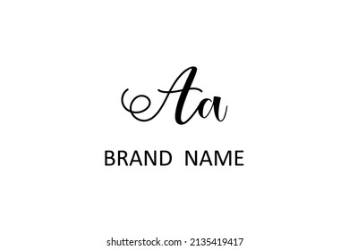 AA Letter logo Design Template Vector. Modern letters AA, A, A Alphabet icon.