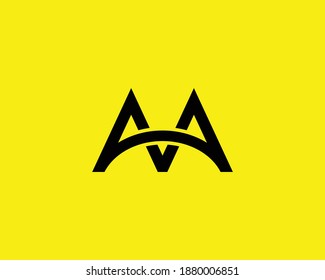 A AA LETTER LOGO DESIGN VECTOR TEMPLATE