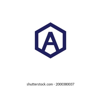 A AA letter logo design vector template