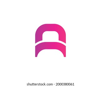 A AA letter logo design vector template