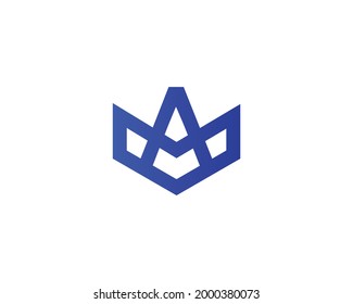 A AA letter logo design vector template
