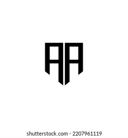 AA letter logo design with white background in illustrator. Vector logo, calligraphy designs for logo, Poster, Invitation, etc.