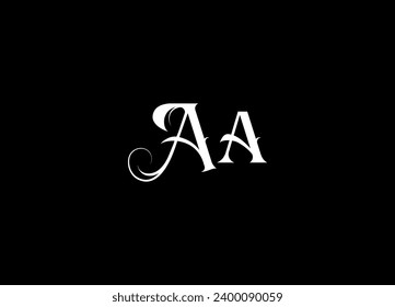 AA  Letter  logo icon design and initial logo