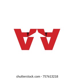 AA Letter logo, AA mirror Letter logo, icon vector element.