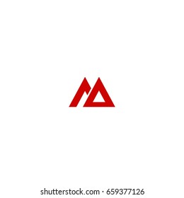 aa letter logo. mountain logo