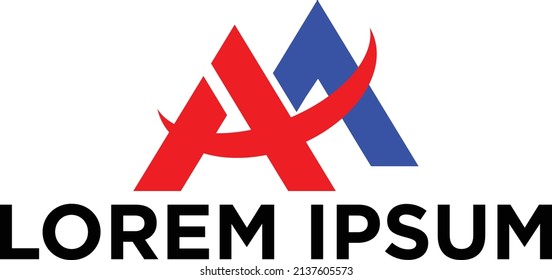 AA letter logo vector illustration