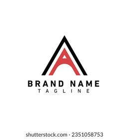 aa letter monogram logo design. business brand or company AA logo.