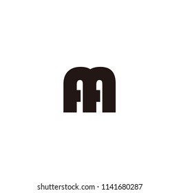 aa letter vector logo