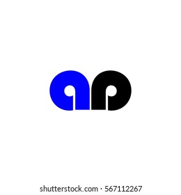 aa letter vector logo