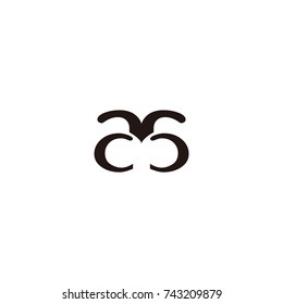 aa letter vector logo
