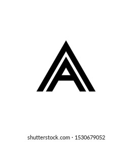 aa letter vector logo abstract