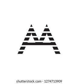 aa letter vector logo. ma letter vector logo
