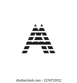 aa letter vector logo. ma letter vector logo