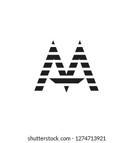 aa letter vector logo. ma letter vector logo