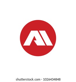 aa letter vector logo. am letter vector logo. mountain vector logo