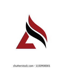 aa letter vector logo. mountain vector logo