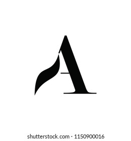 aa letter vector logo. mountain vector logo