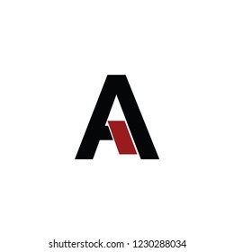 aa letter vector logo. mountain vector logo