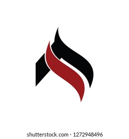 aa letter vector logo. mountain vector logo