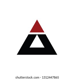 aa letter vector logo. mountain vector logo
