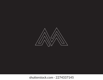 AA letters logo monogram Logo Design