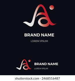 El diseño del logotipo de Aa es creativo y moderno, el icono es simple pero parece encantador.
