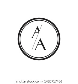 AA logo design inspiration vector