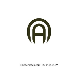 A AA logo design vector template