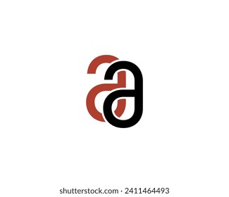 AA logo design vector template