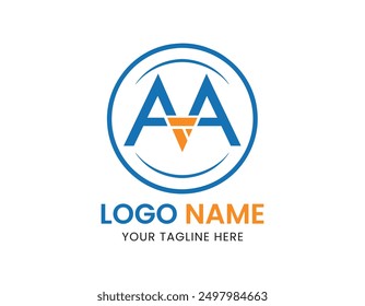 AA Logo Design Vector typography and Creative Letter Logo