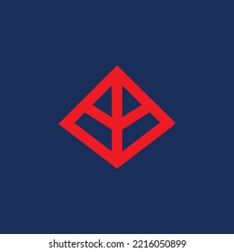 AA logo icon design, pyramid shape logo design, minimalist logo design