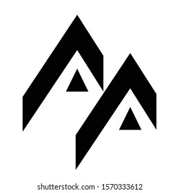 AA Logo Letter Vector Illustration