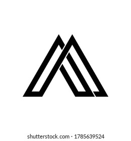 AA logo simple design and clean