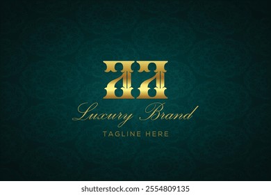 AA LUXURY LETTER LOGO DESIGN. It is a luxury letter monogram logo, this logo is made by combining two letters