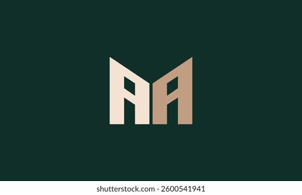 AA or MAA monogram logo design