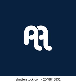 AA minimal creative initial logo icon