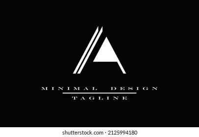 AA MINIMALIST LOGO DESIGN MONOGRAM VECTOR ART ILLUSTRATION 